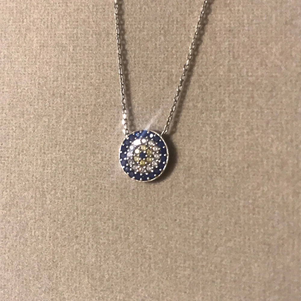 Evil Eye Crystal Necklace - Picture 2 of 2